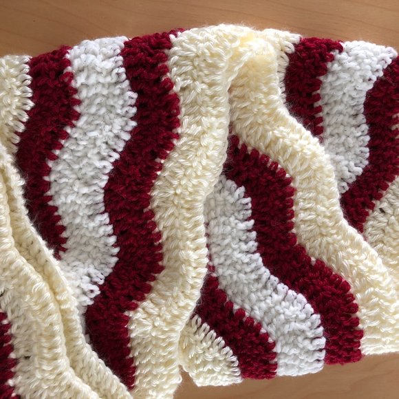 Handmade cozy scarf, Crochet unique and long scarf - Picture 5 of 6